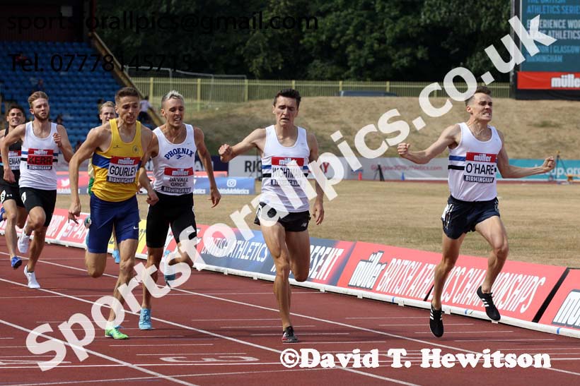 Mens 1500 metres, Muller British Championships, Alexander Stadium, Birmingham. Photo: David T. Hewitson/Sports for All Pics